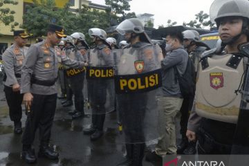Apel penggelaran sarpras di Polresta Bandar Lampung