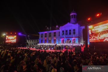 Meriahnya konser kemerdekaan di Kota Tua Jakarta