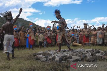 Baliem Valley Festival in Mountains Papua