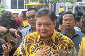 Nurdin Halid sebut belum ada pengurus jadi plt. ketum Golkar