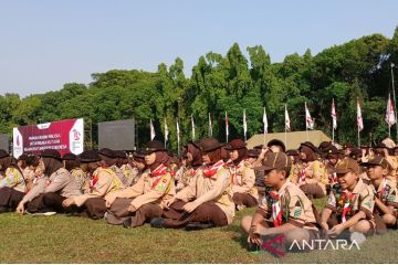 Ribuan peserta peringati Hari Pramuka ke-63 di Bumi Perkemahan Cibubur