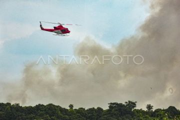 Pemadaman karhutla di Pematang Buluh