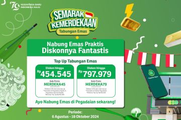 Pegadaian beri diskon “top up” Tabungan Emas sambut HUT Ke-79 RI