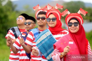 Serunya lomba fesyen tema kemerdekaan di Gorontalo