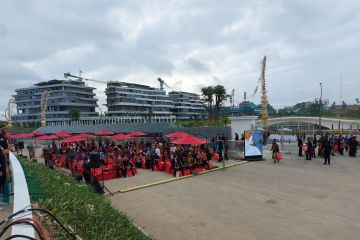 Tamu undangan mulai berdatangan ke Lapangan Istana Negara IKN