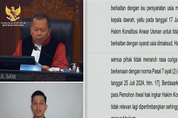 Anwar Usman tak ikut putus uji materi syarat usia calon kepala daerah