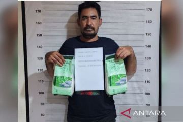 Polrestabes Medan tembak kaki terduga kurir sabu-sabu dua kilogram 