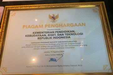 Kemendikbud terima RAN PE Awards Program Inovatif Berkelanjutan