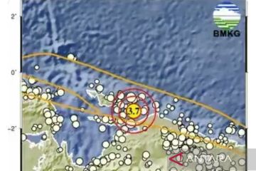 Gempa magnitudo 3,7 guncang Kepulauan Yapen Papua