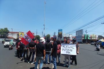 GMNI Jember unjuk rasa kawal putusan MK