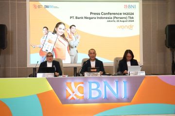 BNI cetak laba konsolidasi Rp10,7 triliun pada semester I 2024