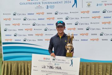 Liu segel gelar juara BNI Ciputra Golfpreneur Tournament 2024