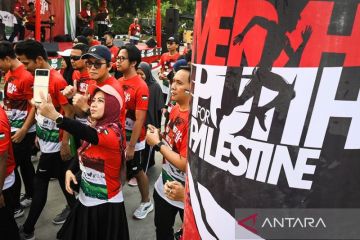 Merah Putih Run for Palestine kumpulkan donasi untuk warga Palestina korban agresi Israel