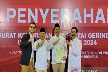 DPD Gerindra serahkan rekomendasi Marija-Yusron di Pilkada Kulon Progo