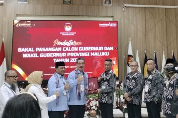 Bakalcagub Maluku Hendrik-Abdullah resmi daftar diri di KPU