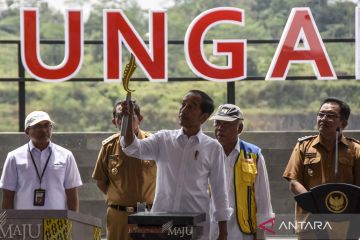 Presiden Jokowi resmikan Bendungan Leuwikeris di Tasikmalaya