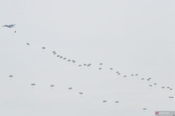 Terjun payung Super Garuda Shield 2024