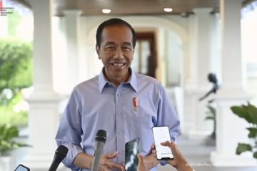 Istana klarifikasi tudingan wawancara doorstop Jokowi "di-setting"