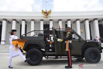 Duplikat bendera pusaka Merah Putih dibawa kembali dari IKN ke Jakarta