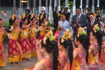 Perdana Menteri Eswatini Russell Mmiso Dlamini tiba di Bali