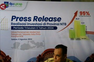 95 persen target realisasi investasi 2024 NTB tercapai di semester 1