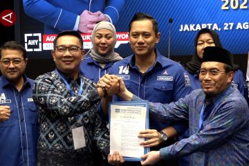 AHY titip impiannya tentang Jakarta kepada Ridwan Kamil