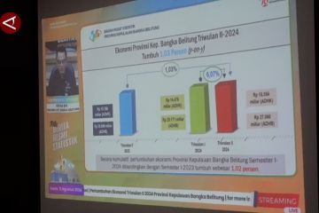 BPS: Perekonomian Babel Triwulan II 2024 tumbuh 1,03 persen