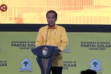 Di Munas Golkar, Jokowi akui nyaman dan adem di bawah pohon beringin