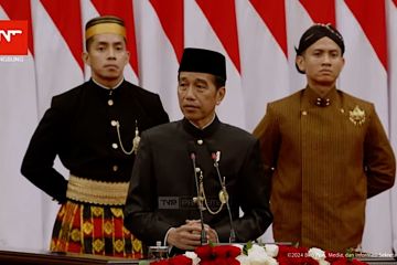 Jokowi tutup pidato kenegaraan terakhir dengan permintaan maaf