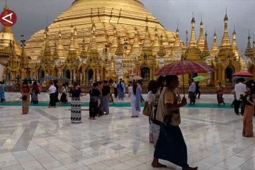 Pagoda Shwedagon di Myanmar tarik lebih dari 440.000 pengunjung