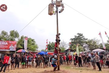 Polres Cilegon meriahkan HUT Ke-79 RI di Kampung Pemulung