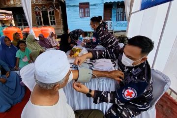 Saat Lanal Lhokseumawe berikan perhatian untuk warga Pulau Pusong