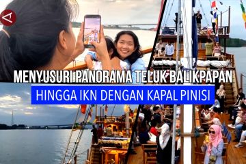 Menyusuri panorama Teluk Balikpapan hingga IKN dengan kapal pinisi