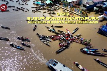 Wisata susur Sungai Martapura menyeruak kehidupan warga Banjarmasin