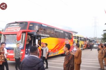 Ada 97 bus siap angkut tamu upacara HUT ke-79 Kemerdekaan RI di IKN