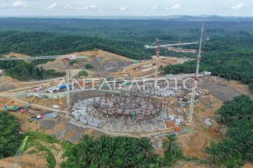 Progres pembangunan Masjid Negara IKN