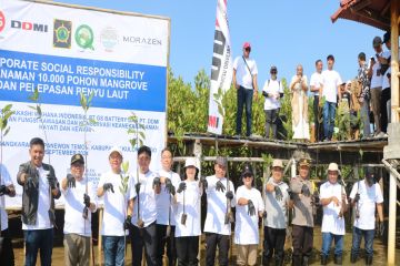 Pemkab Kulon Progo dan swasta tanam 10 ribu mangrove di Pasir Mendit