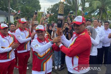 Kirab obor api PON XXI siap dibawa ke Stadion Harapan Bangsa