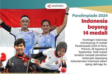 Indonesia boyong 14 medali Paralimpiade 2024