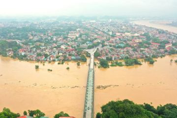 Kondisi wilayah utara Vietnam usai dihantam Topan Yagi