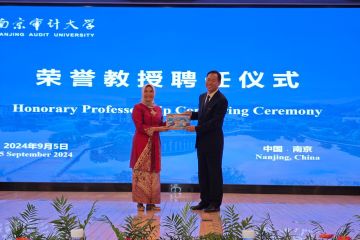 Ketua BPK peroleh gelar guru besar dari Nanjing Audit University