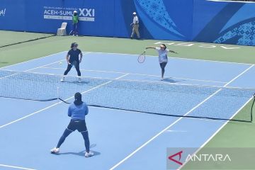 Tenis - Turun di partai ganda, Aldila sempurnakan skor beregu Jatim