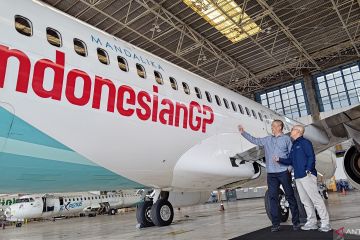 Garuda Indonesia luncurkan pesawat khusus MotoGP 