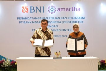 BNI bekerja sama dengan Amartha untuk pembiayaan UMKM