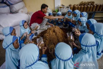 Edukasi  budi daya jamur di Batam