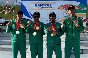 Gantole - Jatim langsung boyong empat medali emas