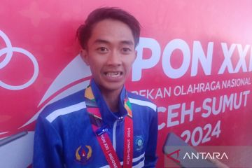 Atletik - Sabet emas perdana, Robi sebut berat bertarung akibat cuaca