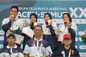 Kontingen Jawa Barat raih medali emas pertama PON pada cabang petanque