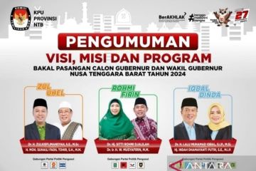 KPU NTB minta tanggapan publik soal visi misi cagub