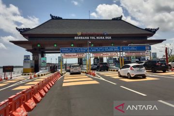 H-2 libur Maulid, volume lalin di empat tol luar Pulau Jawa meningkat